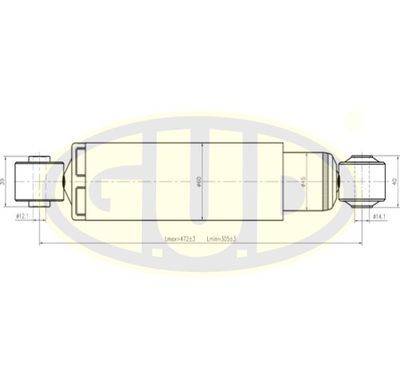  GSA344456 G.U.D.Амортизатор