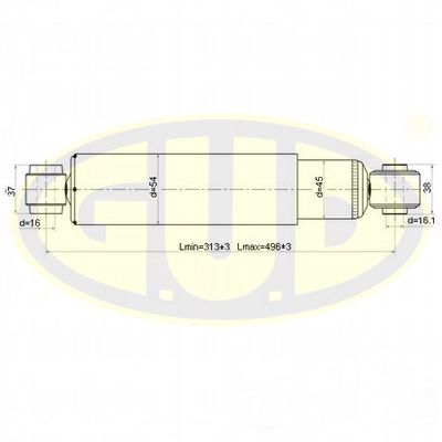  GSA777016 G.U.D.Амортизатор