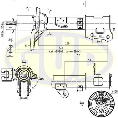  GSA333493 G.U.D.Амортизатор