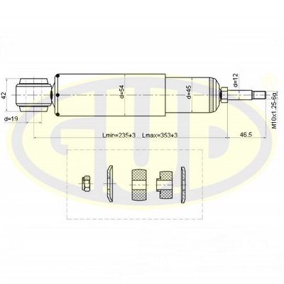  GSA344485 G.U.D.Амортизатор