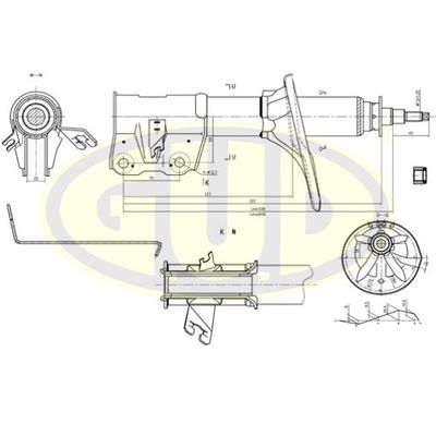  GSA334308 G.U.D.Амортизатор