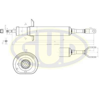  GSA341844 G.U.D.Амортизатор