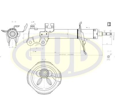  GSA333310 G.U.D.Амортизатор