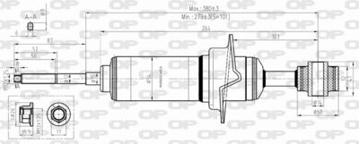  SAB833931 OPEN PARTS Амортизатор