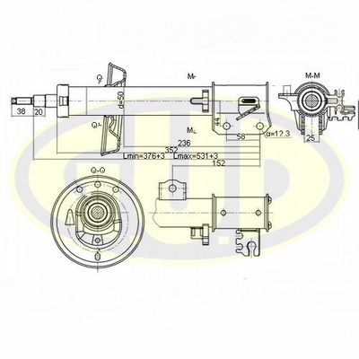  GSA333715 G.U.D.Амортизатор