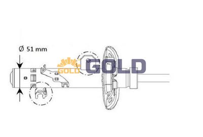  G01131 JAPANPARTS Амортизатор