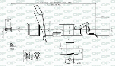  SAB856131 OPEN PARTS Амортизатор