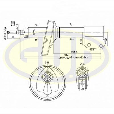  GSA333848 G.U.D.Амортизатор