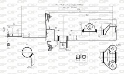  SAB807331 OPEN PARTS Амортизатор