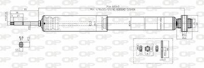  SAB813332 OPEN PARTS Амортизатор