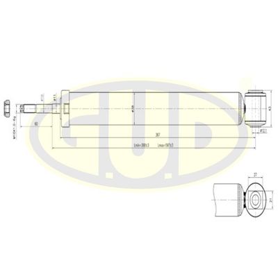  GSA343352 G.U.D.Амортизатор