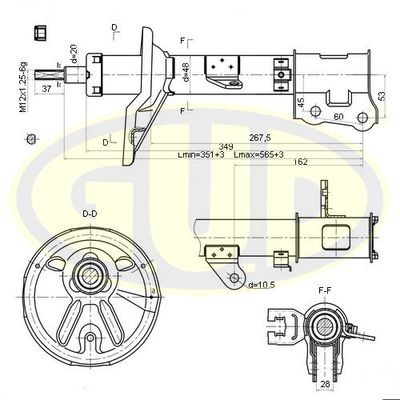  GSA333501 G.U.D.Амортизатор