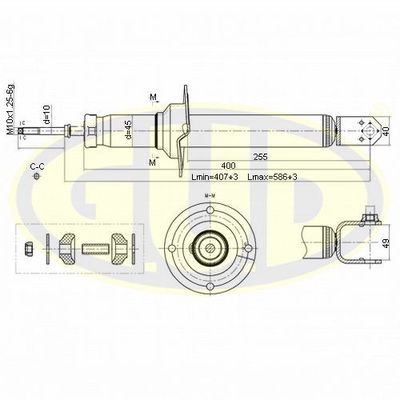  GSA340031 G.U.D.Амортизатор