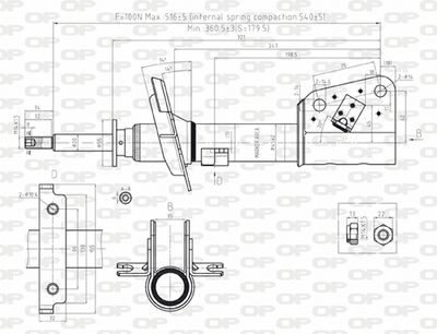  SAB817331 OPEN PARTS Амортизатор