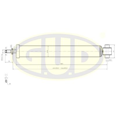  GSA343348 G.U.D.Амортизатор