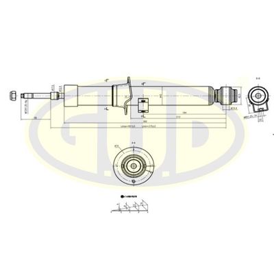  GSA341365 G.U.D.Амортизатор