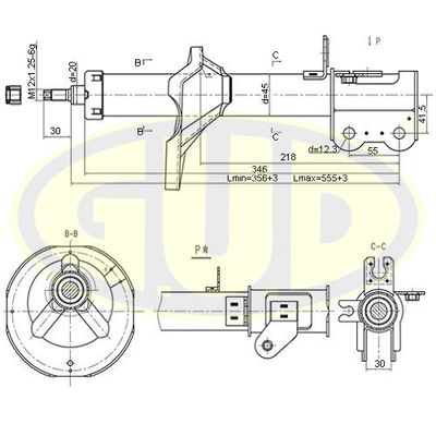  GSA333365 G.U.D.Амортизатор