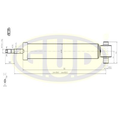  GSA341814 G.U.D.Амортизатор