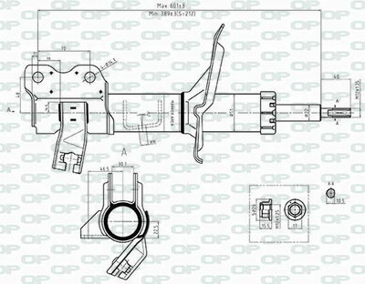  SAB850732 OPEN PARTS Амортизатор