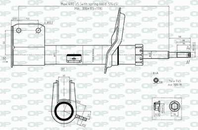  SAB855631 OPEN PARTS Амортизатор