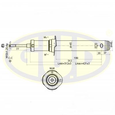  GSA341460 G.U.D.Амортизатор