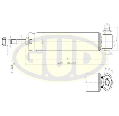  GSA555608 G.U.D.Амортизатор