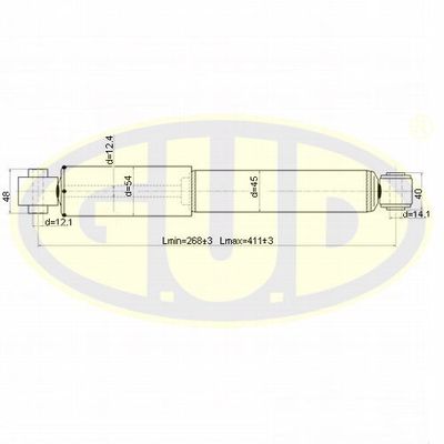  GSA349018 G.U.D.Амортизатор