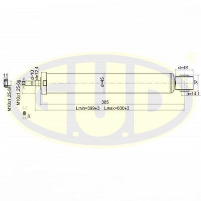  GSA349067 G.U.D.Амортизатор