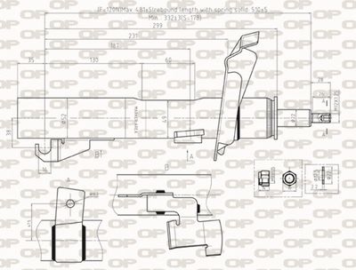  SAB849031 OPEN PARTS Амортизатор