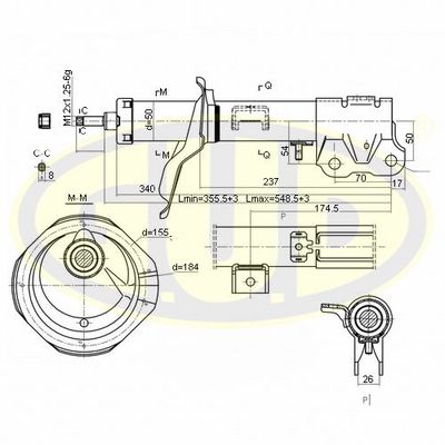  GSA339104 G.U.D.Амортизатор