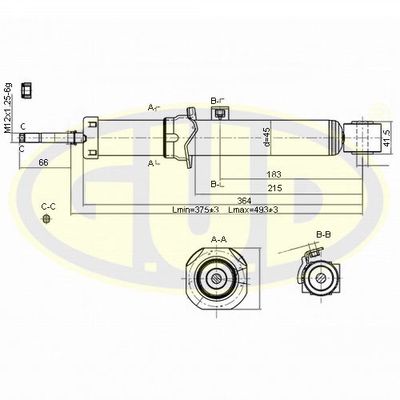  GSA340046 G.U.D.Амортизатор