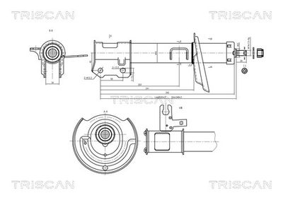  870524104 TRISCAN Амортизатор