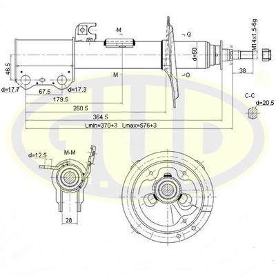  GSA334319 G.U.D.Амортизатор