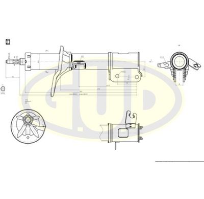  GSA334500 G.U.D.Амортизатор