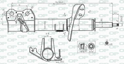  SAB841431 OPEN PARTS Амортизатор