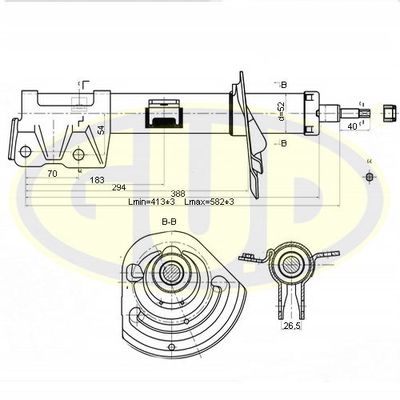  GSA334642 G.U.D.Амортизатор
