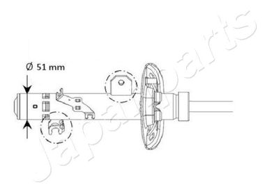  MM01131 JAPANPARTS Амортизатор