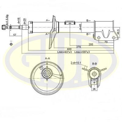  GSA338737 G.U.D.Амортизатор