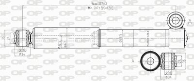  SAB825012 OPEN PARTS Амортизатор