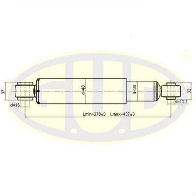  GSA343240 G.U.D.Амортизатор