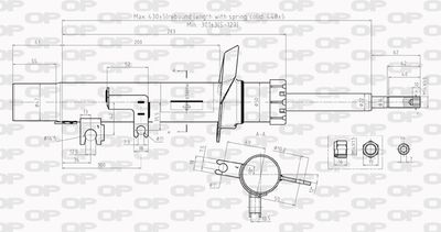  SAB801131 OPEN PARTS Амортизатор