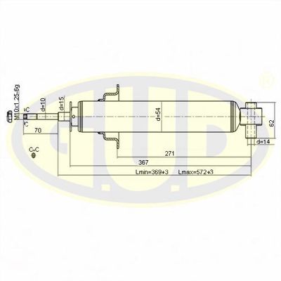  GSA341211 G.U.D.Амортизатор