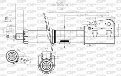  SAB835131 OPEN PARTS Амортизатор