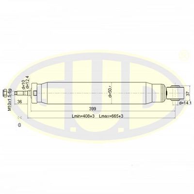  GSA345086 G.U.D.Амортизатор