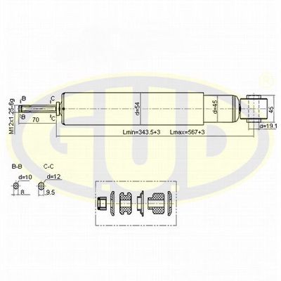  GSA344410 G.U.D.Амортизатор