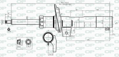  SAB853431 OPEN PARTS Амортизатор