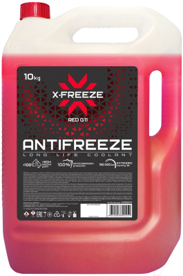  Охлаждающая жидкость Тосол-Синтез Classic X-Freeze G11 red 10л