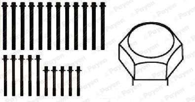  HBS106 PAYEN Комплект болтов головки цилидра