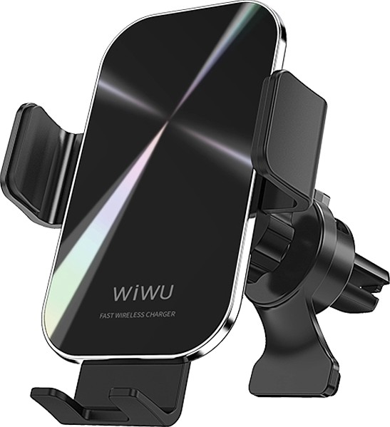  Автомобильный держатель с беспроводной зарядкой WiWU Liberator 15W Mount Black CH-307