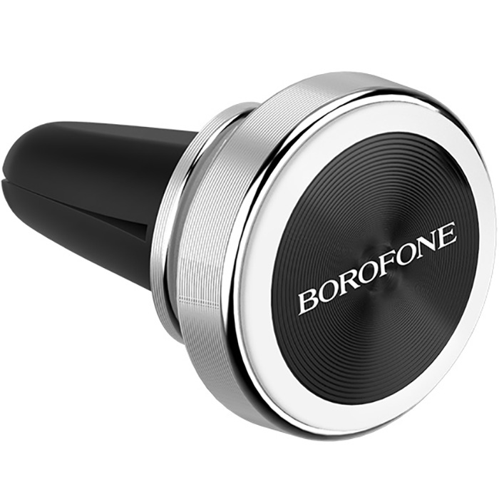  Автомобильный держатель в дефлектор магнитный Borofone BH6 Platinum - Серебристый